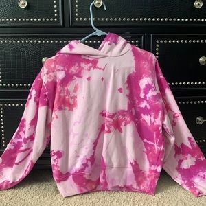 pink tie dye hoodie